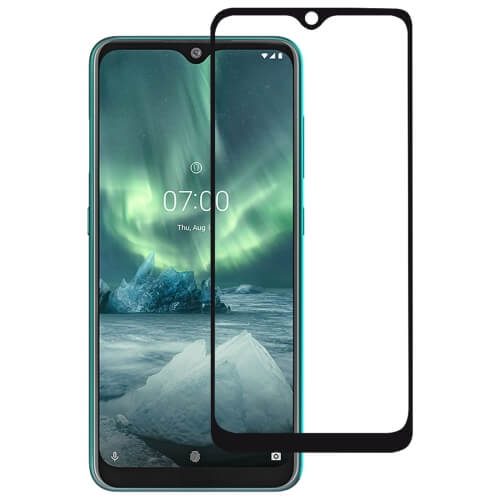 3D Kaljeno Steklo Nokia 7.2 črna