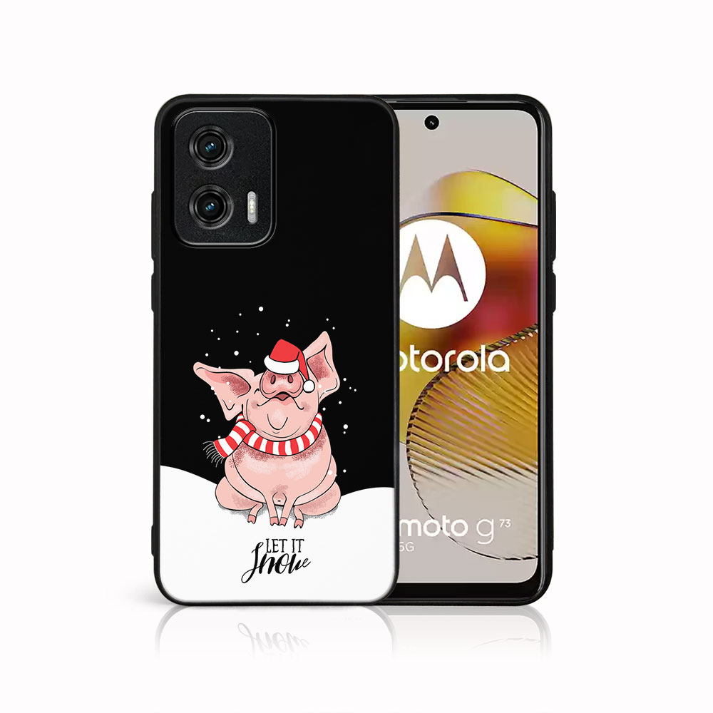 MY ART Ovitek Z Božičnim Dizajnom Motorola Moto G73 5G LET IT SNOW (075)