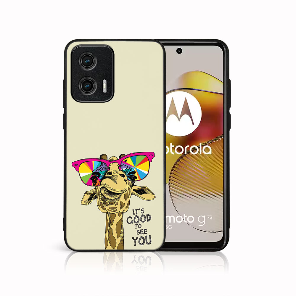 MY ART Zaščitni Pokrov Za Motorola Moto G73 5G ŽIRAFA (180)