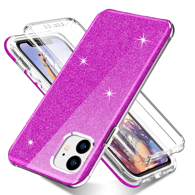 DUAL ART Trpežen Ovitek Apple IPhone 11 Pro Max PURPLE GLIT