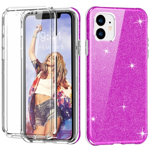 DUAL ART Trpežen Ovitek Apple IPhone 11 Pro Max PURPLE GLIT