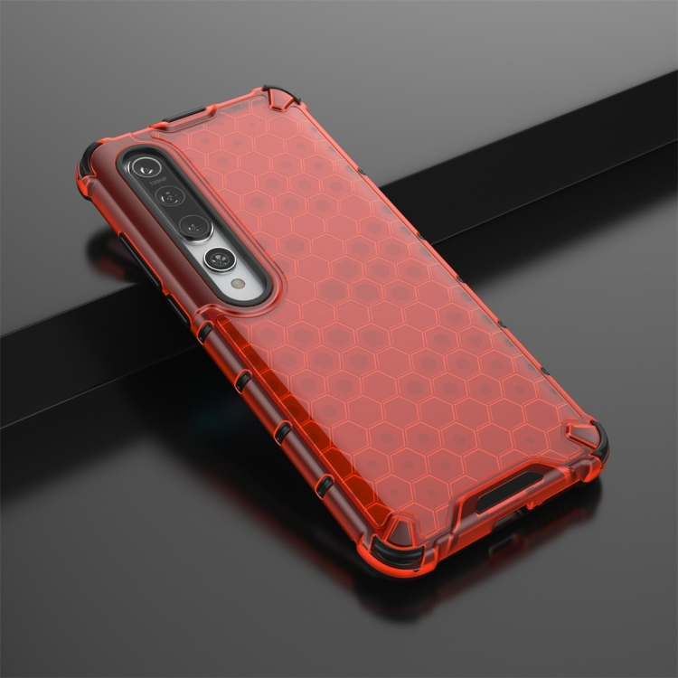 HONEYCOMB Zaščitni Ovitek Xiaomi Mi 10 Rdeč