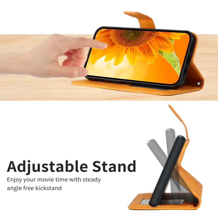 ART SUNFLOWER Etui Za Denarnico Z Vrvico Za Xiaomi Redmi Note 11 / Note 11S Rumena