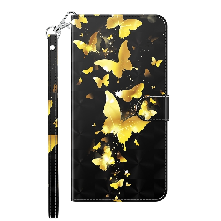 ART Ovitek Denarnice Za Motorola Moto E13 GOLD BUTTERFLY