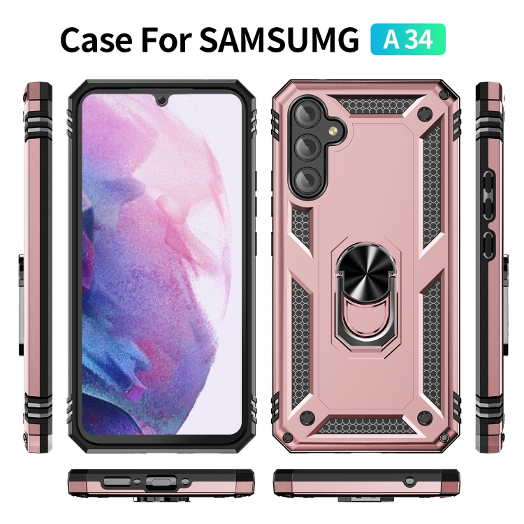 RING Etui Z Držalom Za Samsung Galaxy A34 5G Pink