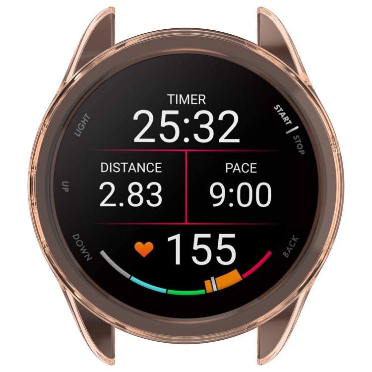 TPU HALF OVITEK Ovitek Za Garmin Forerunner 165 / 165 Music Oranžna