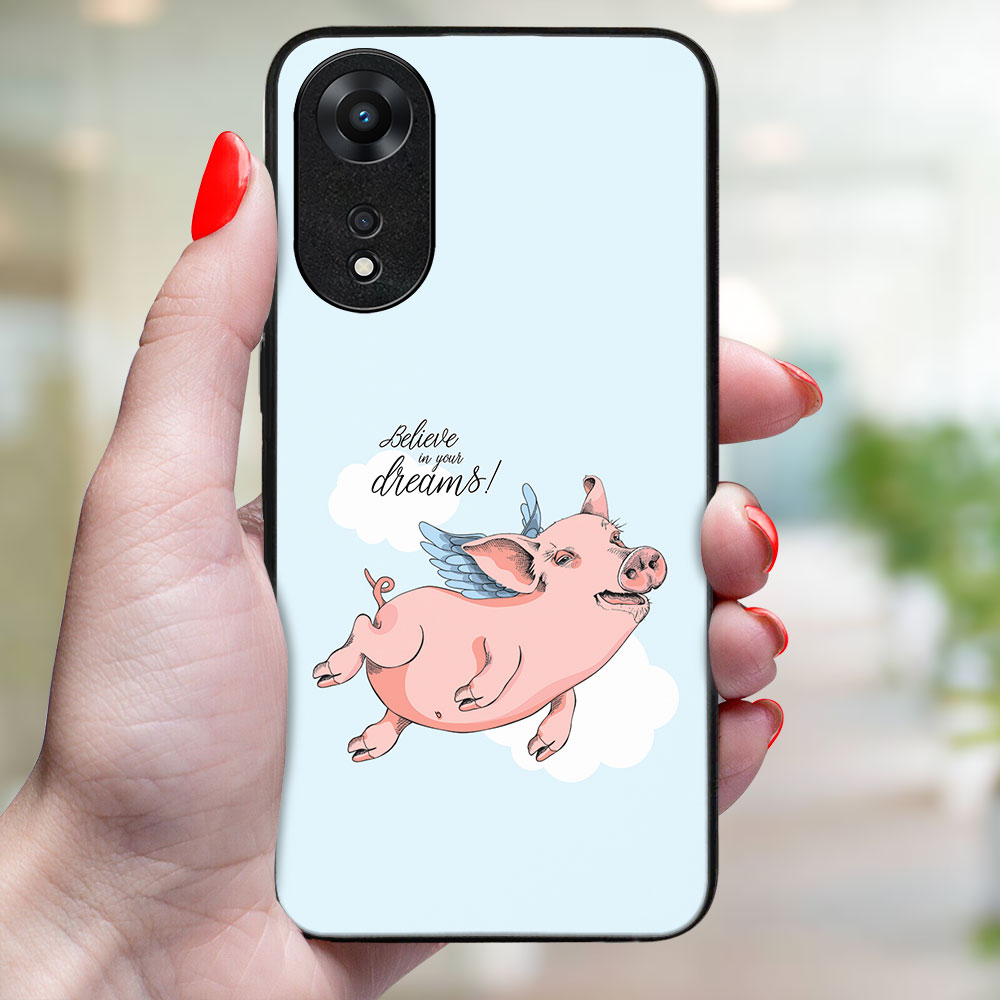 MY ART Zaščitni Pokrov Za Oppo A78 PIG (186)