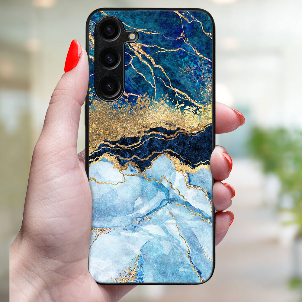 MY ART Zaščitni Pokrov Za Samsung Galaxy A16 / A16 5G BLUE MARBLE (141)