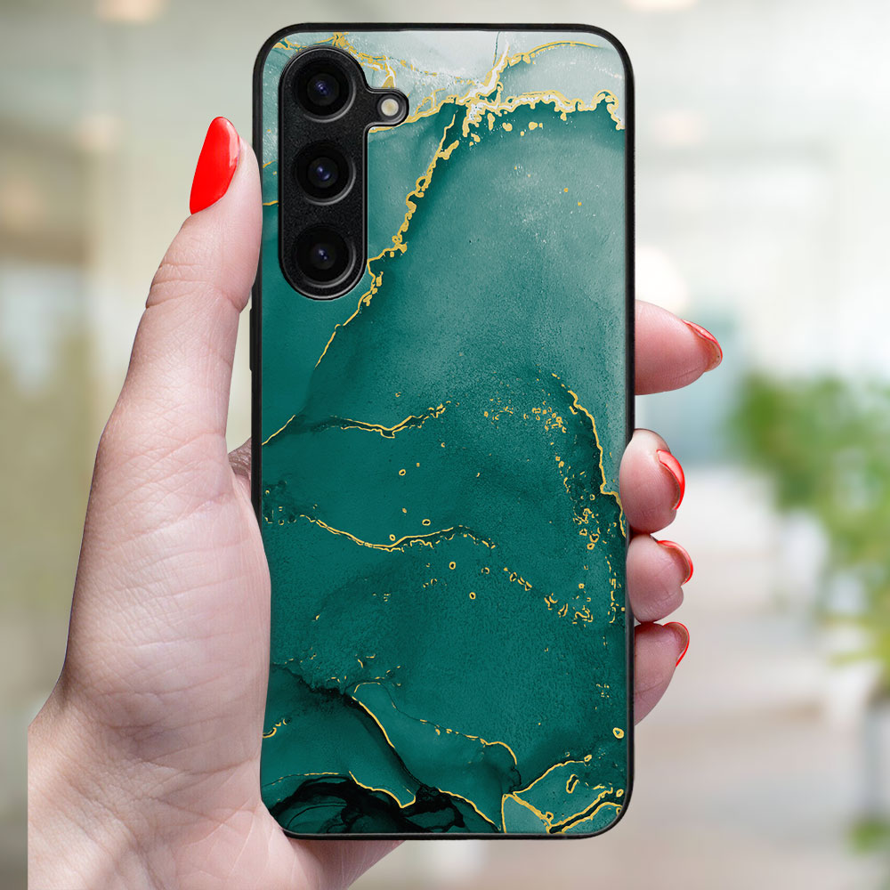 MY ART Zaščitni Pokrov Za Samsung Galaxy A16 / A16 5G GREEN MARBLE (145)