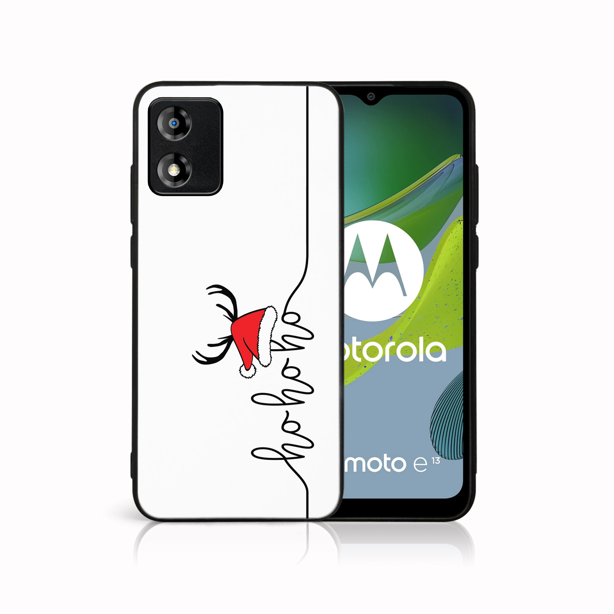 MY ART Ovitek Z Božičnim Dizajnom Motorola Moto E13 HOHOHO (073)