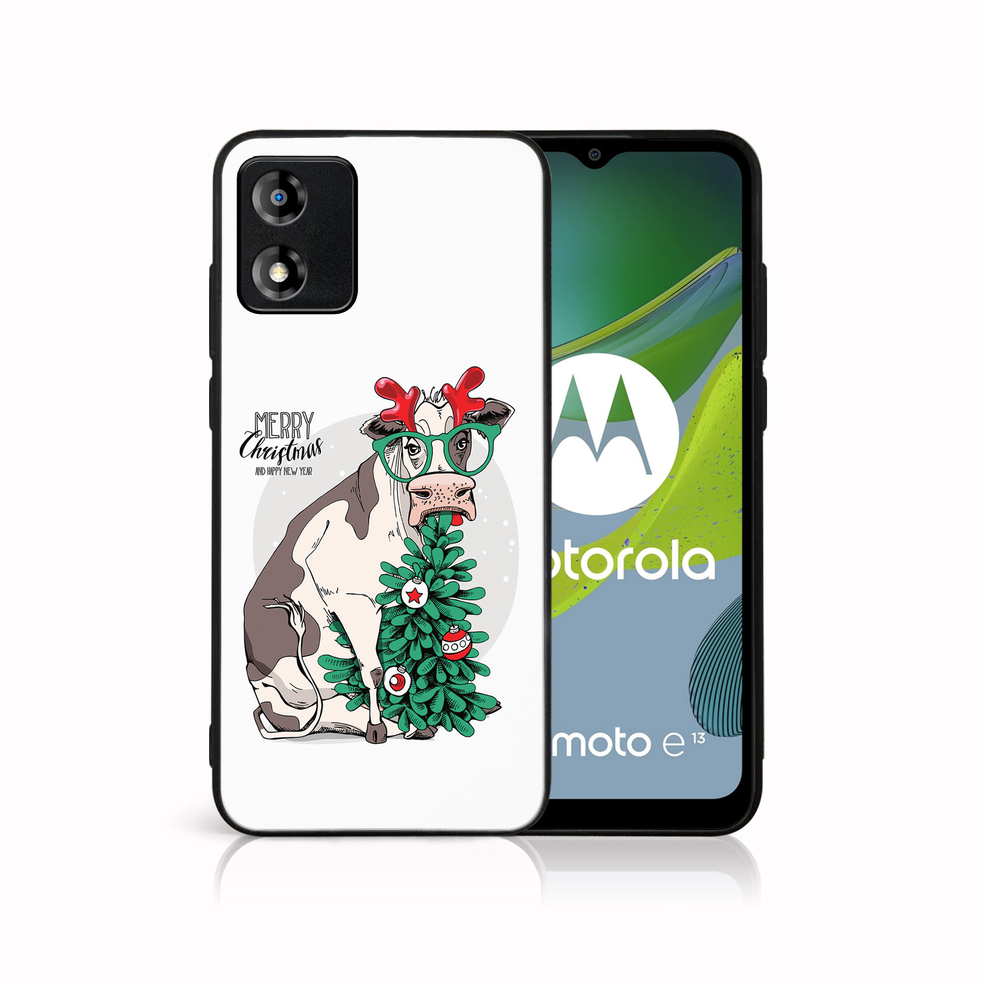 MY ART Ovitek Z Božičnim Dizajnom Motorola Moto E13 VESELO CHRISTMAS (074)