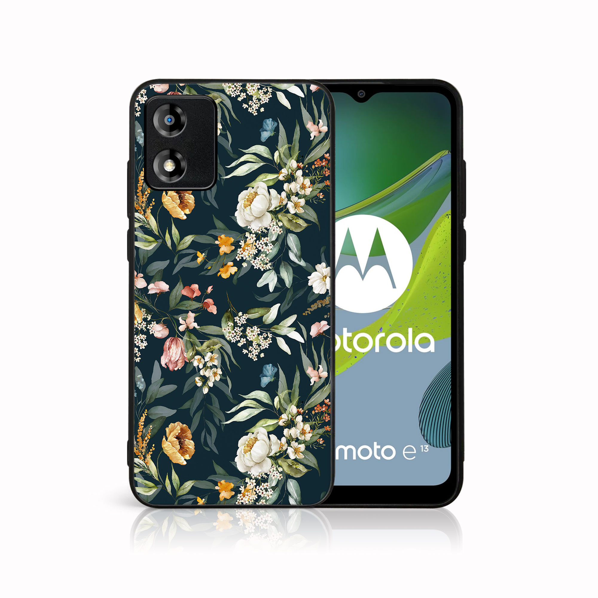 MY ART Zaščitni Pokrov Za Motorola Moto E13 CVETLIČNI (158)