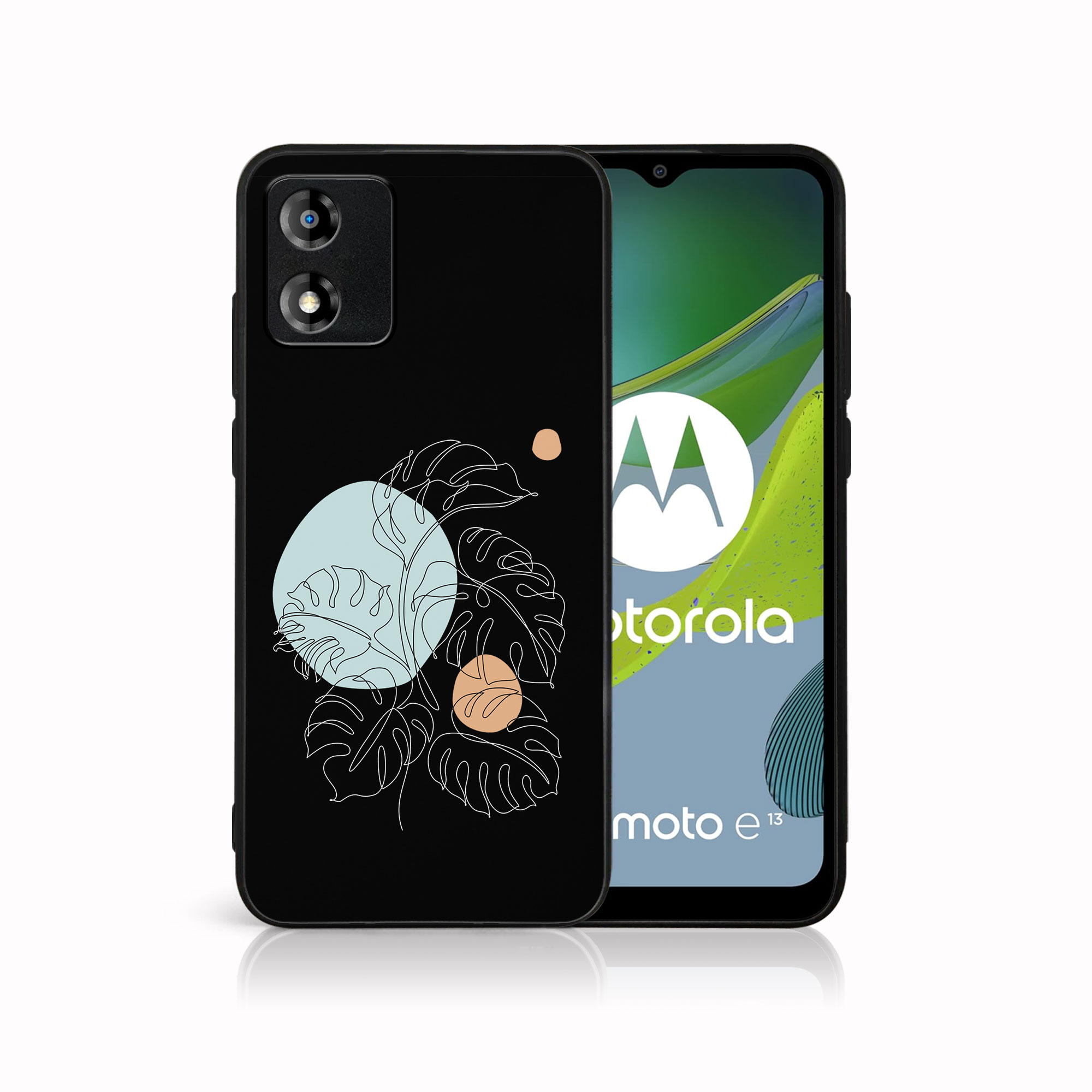 MY ART Zaščitni Pokrov Za Motorola Moto E13 MONSTERA (194)