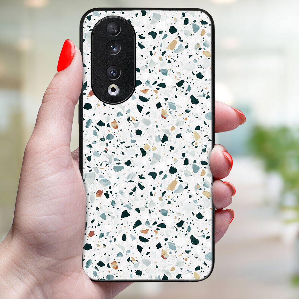 MY ART Zaščitni Pokrov Za Honor 90 5G GREY TERRAZZO (163)