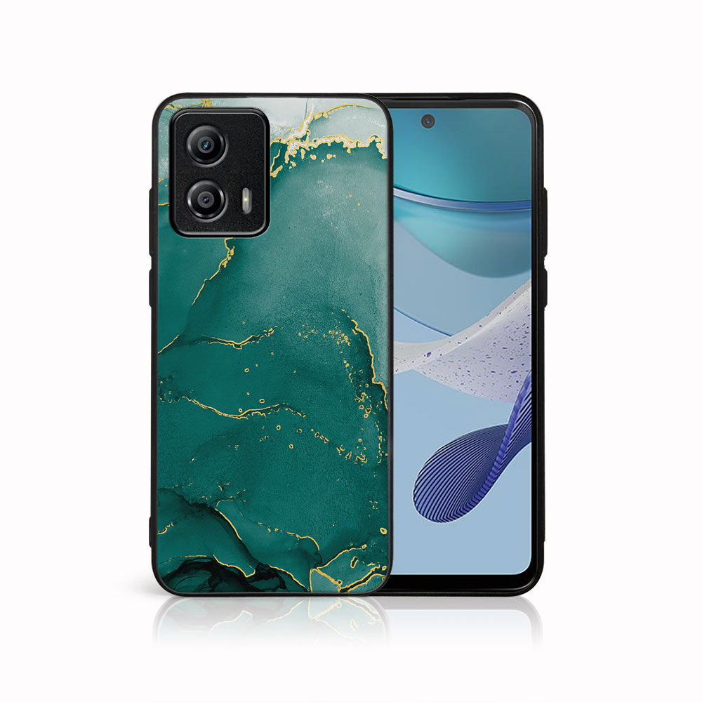 MY ART Zaščitni Pokrov Za Motorola Moto G53 5G GREEN MARBLE (145)