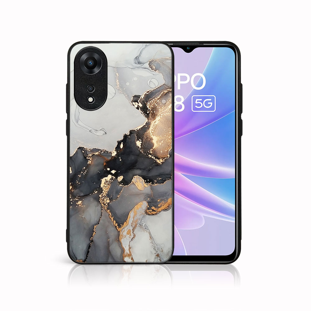 MY ART Zaščitni Pokrov Za Oppo A78 5G GREY MARBLE (140)