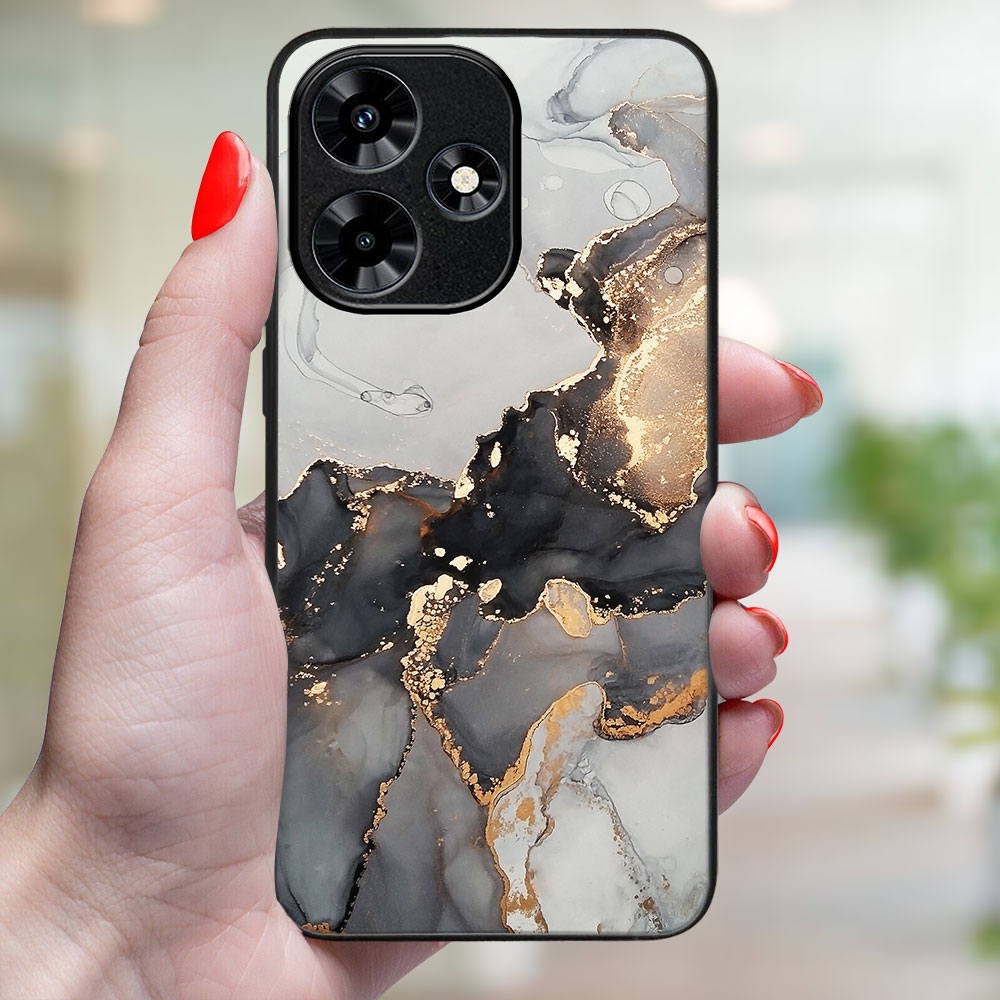 MY ART Zaščitni Pokrov Za Infinix Hot 30 GREY MARBLE (140)