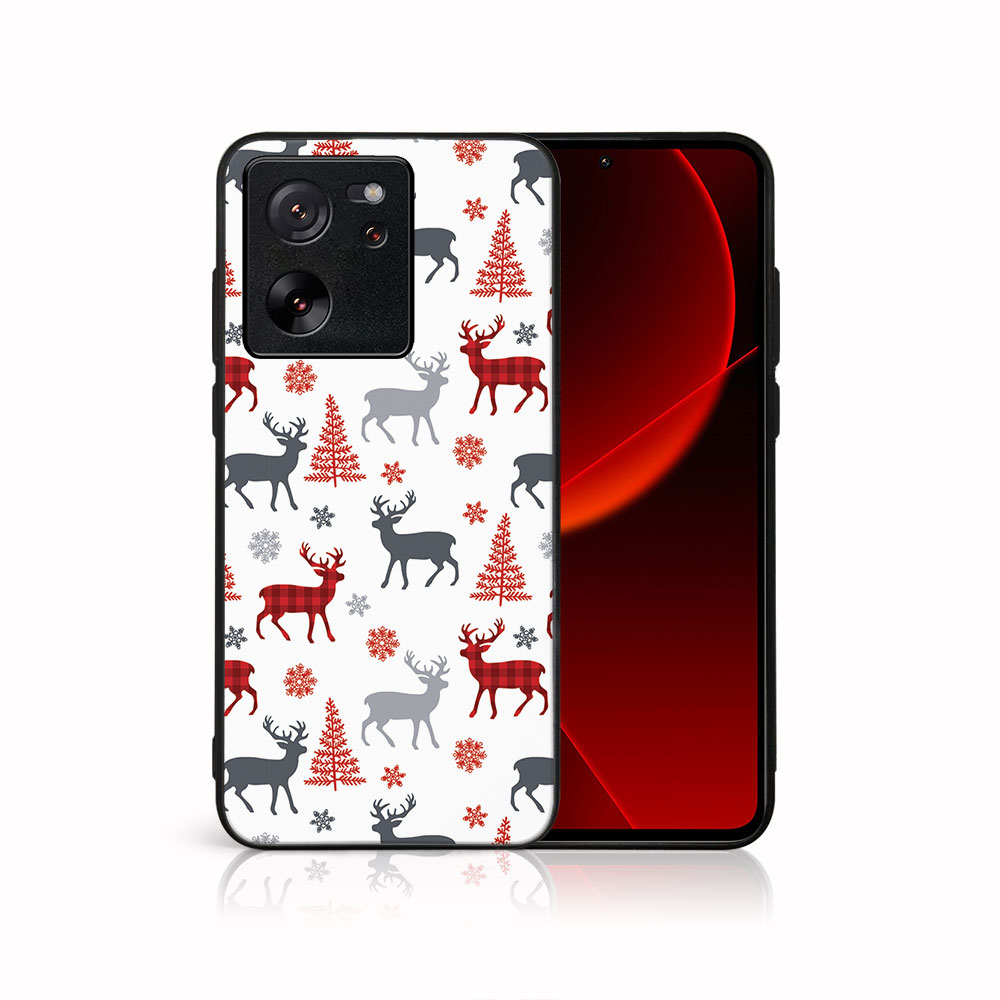 MY ART Ovitek Z Božičnim Dizajnom Xiaomi 13T/ 13T Pro DEER (068)