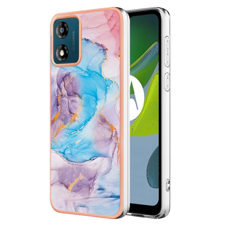 IMD MARBLE Zaščitni Pokrov Za Motorola Moto E13 BLUE