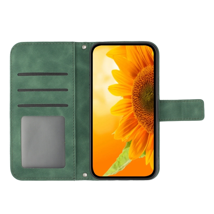 ART SUNFLOWER Etui Denarnica Z Vrvico Za Google Pixel 8a Zelena