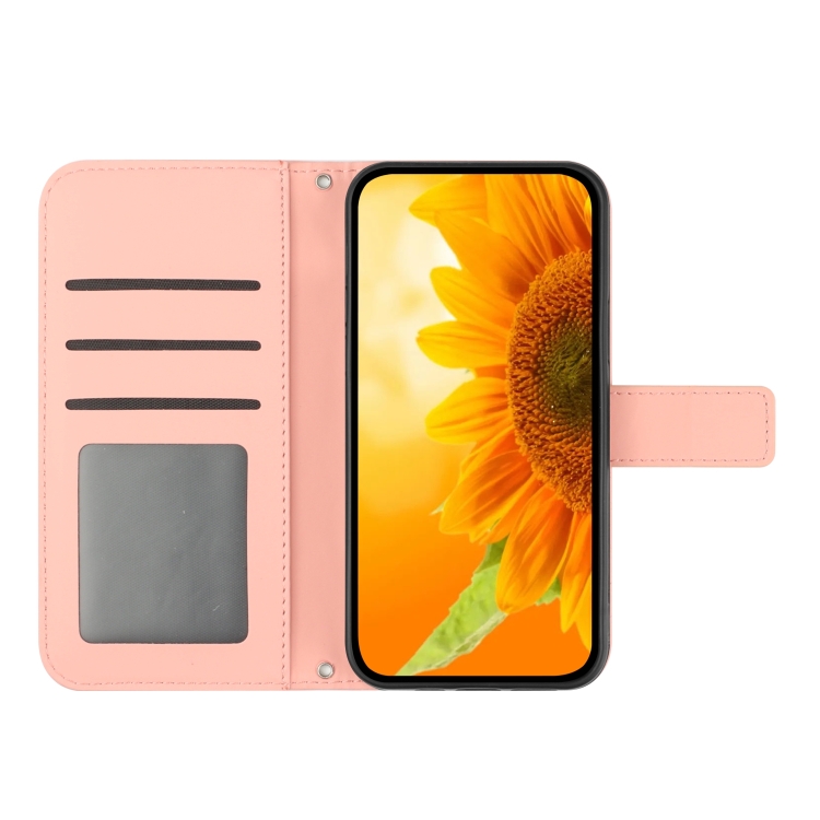 ART SUNFLOWER Etui Denarnica Z Vrvico Za Sony Xperia 1 VI Roza