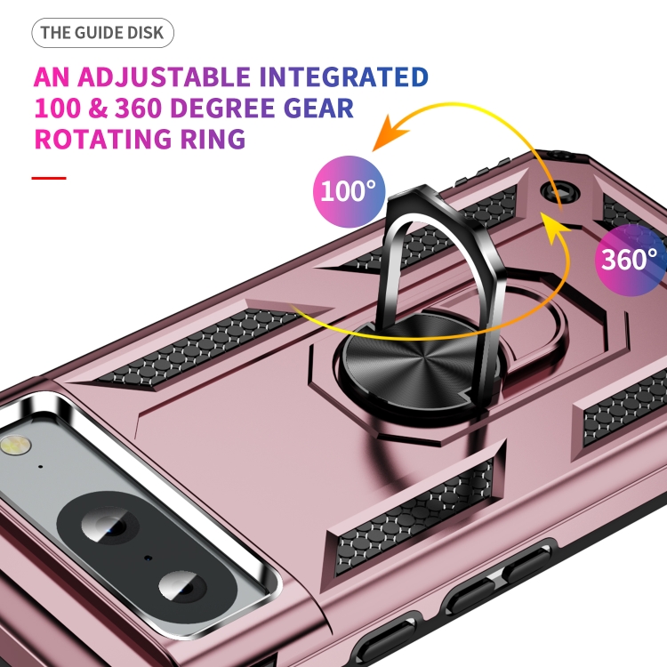 RING Ovitek Z Držalom Za Google Pixel 8a Roza