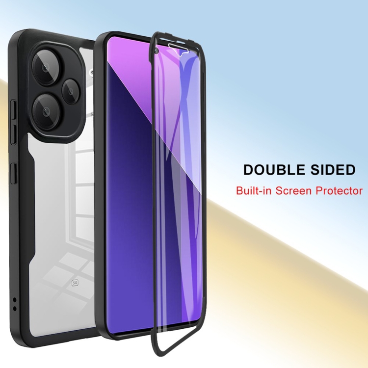 DUAL Obojestranski Ovitek S Folijo Xiaomi Redmi Note 13 Pro+ 5G Vijoličen