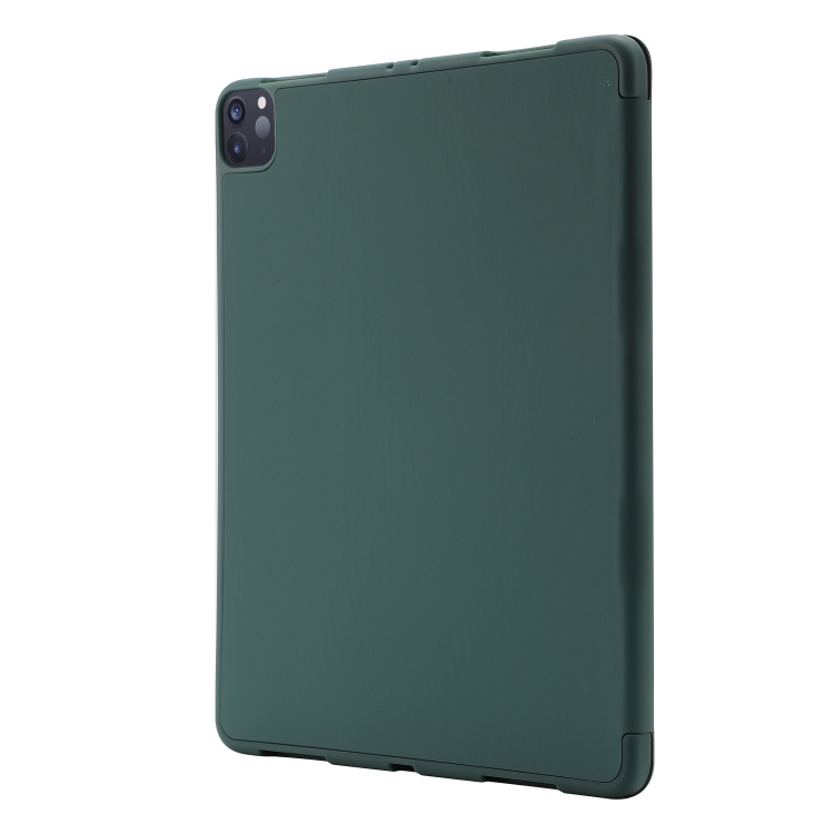 LEATHER Zgibni Pokrov Za Apple IPad Pro 11 2024 Temno Zelen