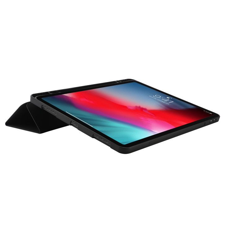 LEATHER Zgibni Pokrov Za Apple IPad Pro 11 2024 črn