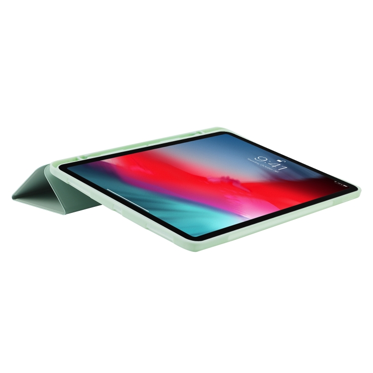 LEATHER Zgibni Pokrov Za Apple IPad Air 11 2024 Svetlo Zelen