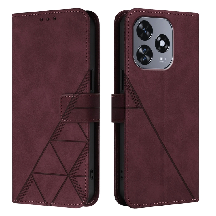 TRIANGLE Etui Za Denarnico S Paščkom Oukitel C51 Bordo