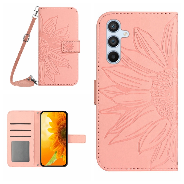 ART SUNFLOWER Etui Za Denarnico Z Vrvico Za Samsung Galaxy S24 FE 5G Roza