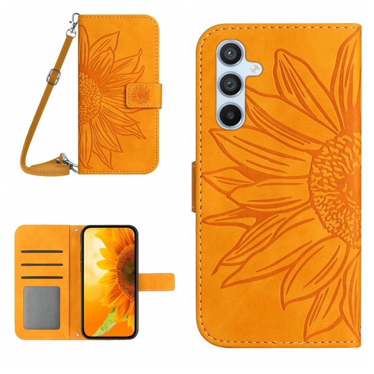 ART SUNFLOWER Etui Za Denarnico Z Vrvico Za Samsung Galaxy S24 FE 5G Rumen