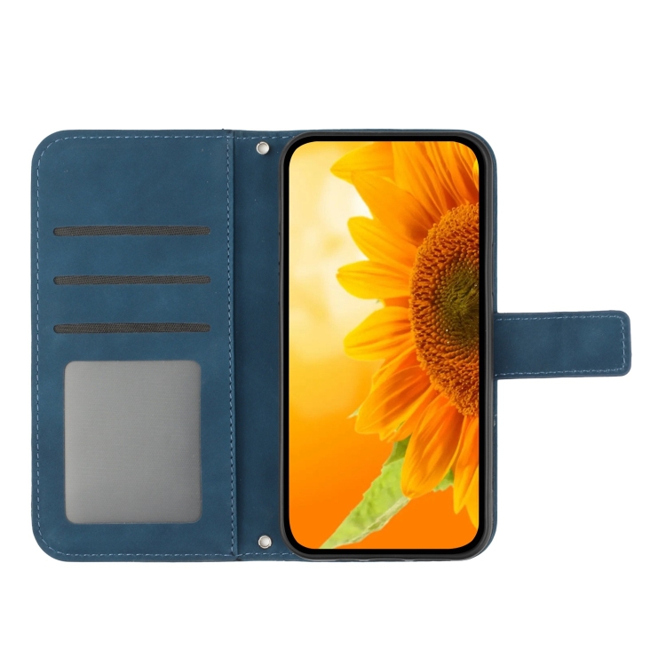 ART SUNFLOWER Etui Za Denarnico Z Vrvico Za Samsung Galaxy S24 FE 5G Modra