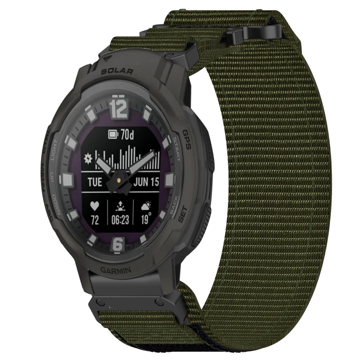 NYLON Trak Za Garmin Instinct Crossover Solar Green