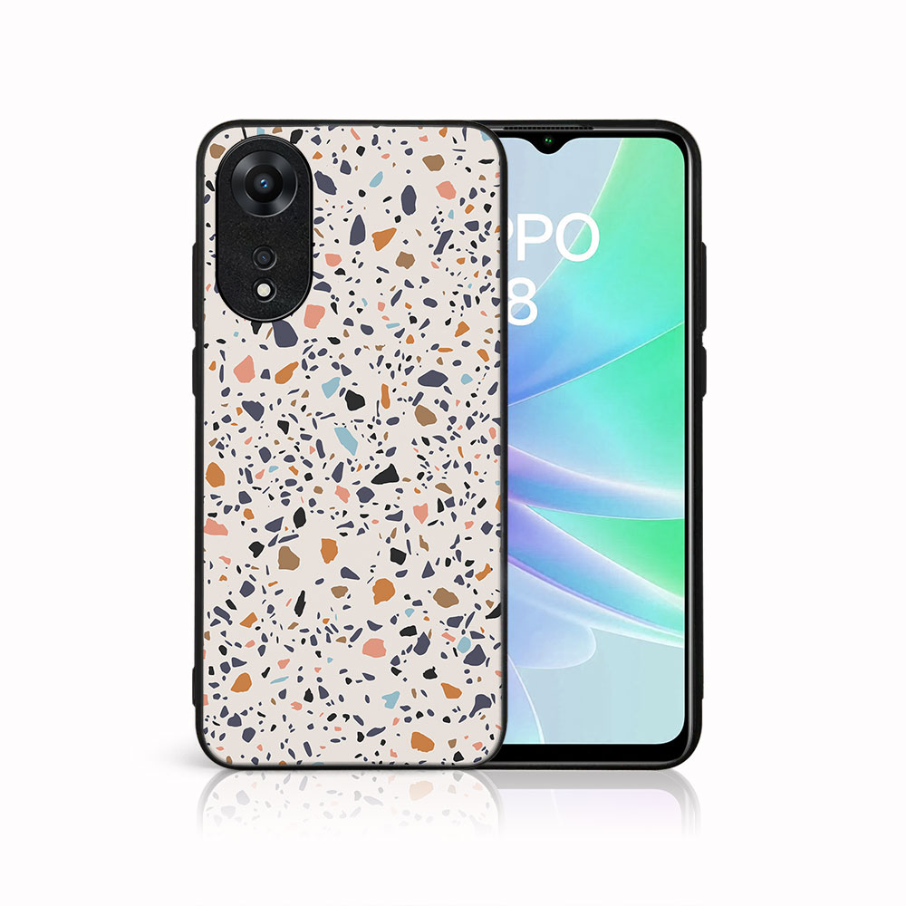 MY ART Zaščitni Pokrov Za Oppo A78 BEŽ TERRAZZO (162)