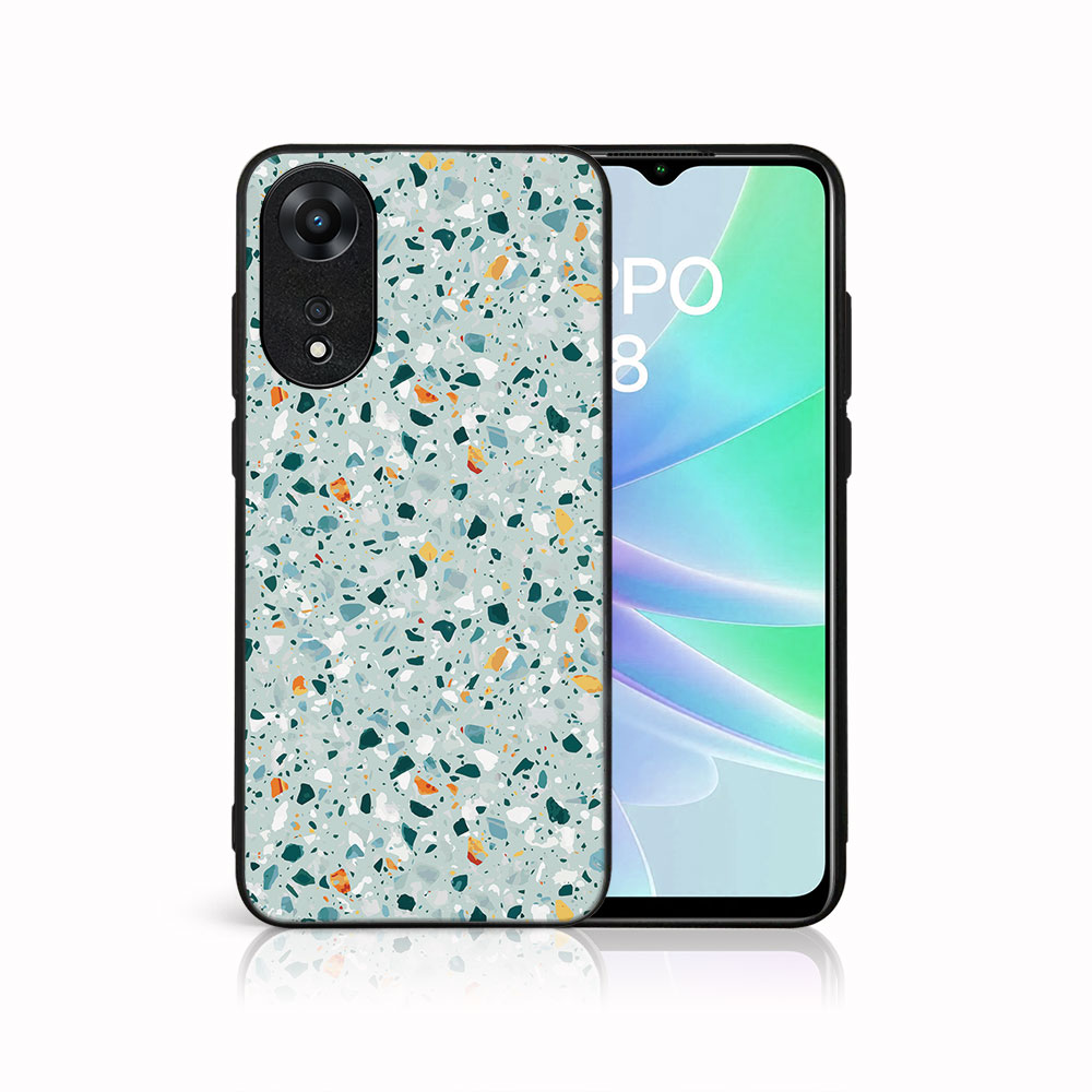 MY ART Zaščitni Pokrov Za Oppo A78 BLUE TERRAZZO (164)