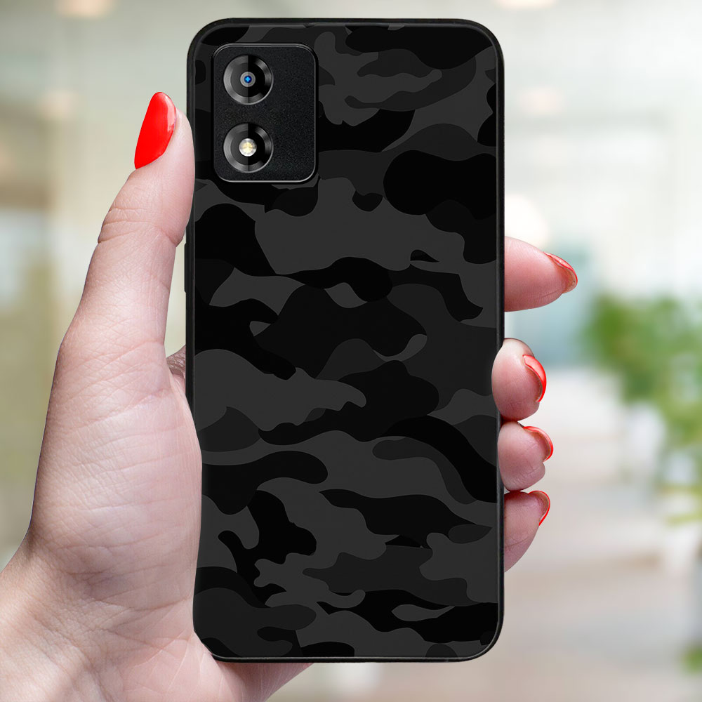 MY ART Zaščitni Pokrov Za Motorola Moto E13 BLACK CAMO (234)