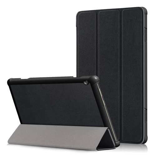 LEATHER Preklopni Ovitek Lenovo Tab M10 (X605F / X505L / X505F / ZA4G0019CZ / ZA480034CZ) črn