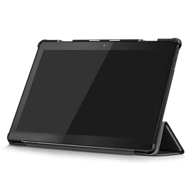 LEATHER Preklopni Ovitek Lenovo Tab M10 (X605F / X505L / X505F / ZA4G0019CZ / ZA480034CZ) črn