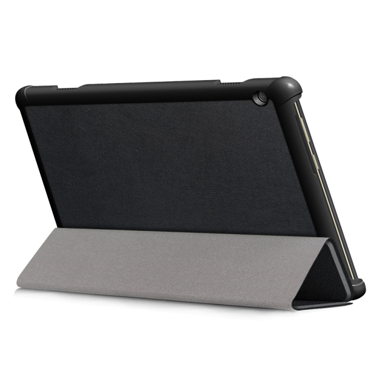 LEATHER Preklopni Ovitek Lenovo Tab M10 (X605F / X505L / X505F / ZA4G0019CZ / ZA480034CZ) črn