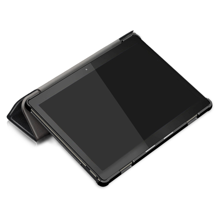 LEATHER Preklopni Ovitek Lenovo Tab M10 (X605F / X505L / X505F / ZA4G0019CZ / ZA480034CZ) črn